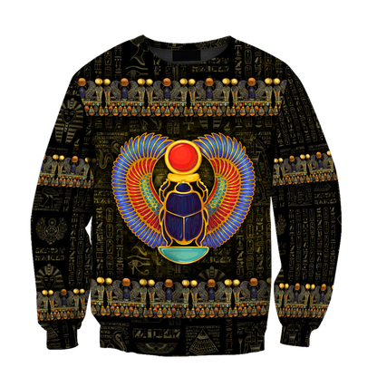 Egyptian Gods Ancient Khepri heart unisex 3d all over printed shirts