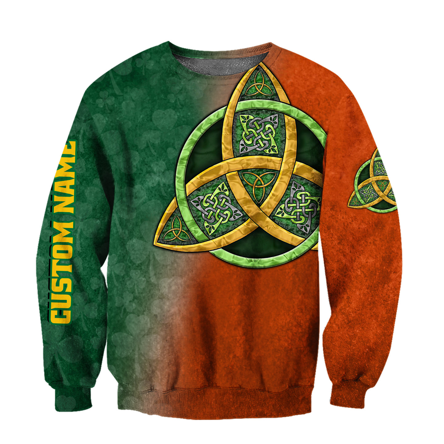 Irish St.Patrick celtic 3d hoodie shirt for men and women custom name