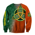 Irish St.Patrick celtic 3d hoodie shirt for men and women custom name