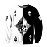 Ace Diamond Skull Gothic Art 3D All Over Printed Unisex Shirts