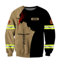 Customize Name Firefighter 3D All Printed Hoodie For Men And Women MH08012001