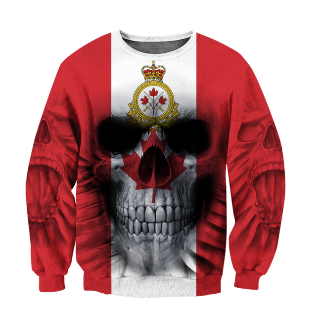 Canadian Army Skull Pullover 3D All Over Printed Shirts SN13032104