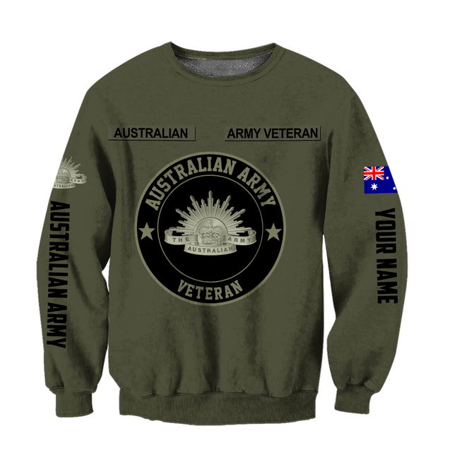 Personalized Name XT Australian Army Pullover 3D All Over Printed Shirts DA10032102