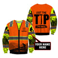Premium Personalized Unisex 3D Printed Roofer Shirts Just The Tip MEI