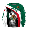 Mexico Hoodie Persionalized 3D All Over Printed Shirts