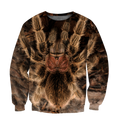 Spider Tarantula 3D All Over Printed Premium Unisex Hoodie ML