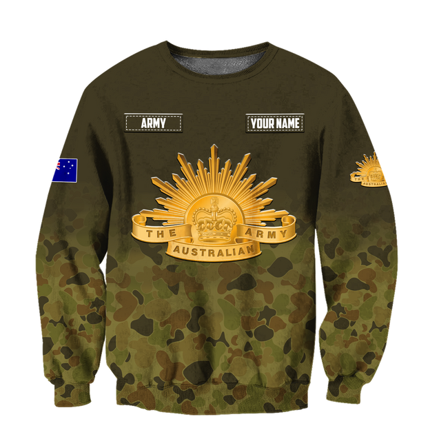 Personalized The Australian Army 3D Printed Unisex Shirts TN