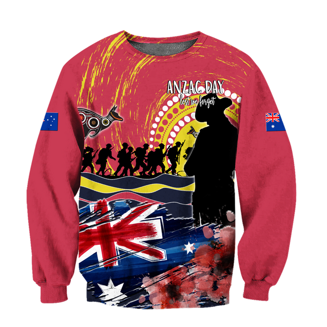 Australian Aboriginal Anzac Day 3D Printed Unisex Shirts TN SN30032103