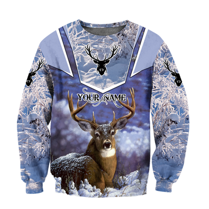 Persionalized Name - Love Deer 3D All Over Printed Unisex Shirts