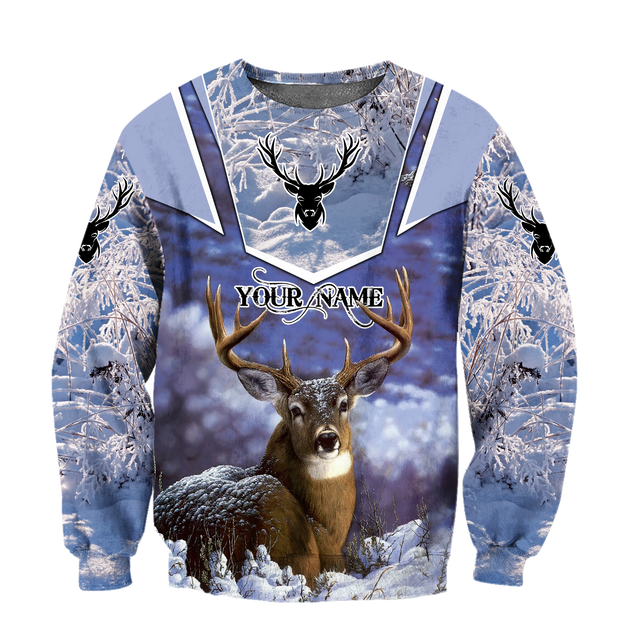 Persionalized Name - Love Deer 3D All Over Printed Unisex Shirts