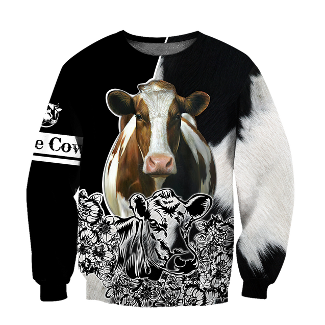 Cow 3d hoodie shirt for men and women DD11172004