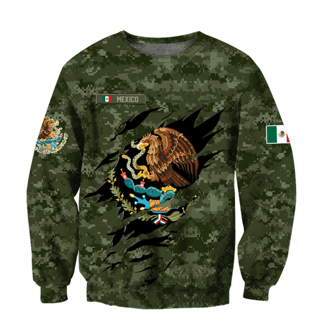 Mexico Coat Of Arm 3D All Over Printed Unisex Hoodie