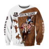 Personalized Name Rodeo 3D All Over Printed Unisex Shirts Bucking Horse Ver 2