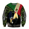 Rooster Mexico 3D All Over Printed Hoodie