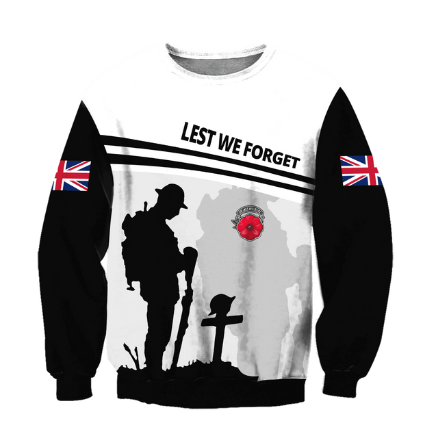 Lest we forget old man UK veteran 3D printed shirts