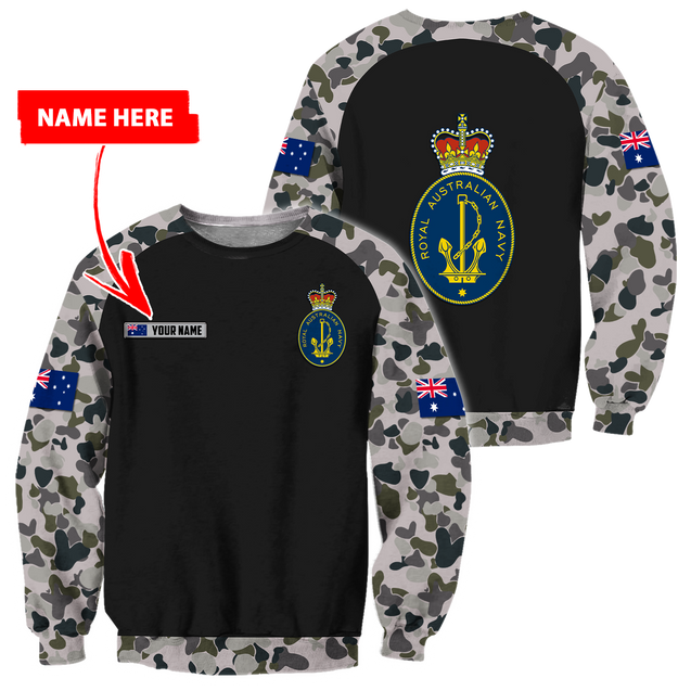 Personalized Royal Australian Navy 3D Printed Unisex Shirts TN PD29032104