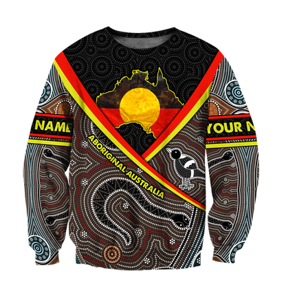 Custom name Proud to be aboriginal Totem Brown 3d printed Cloak