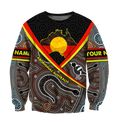 Custom name Proud to be aboriginal Totem Brown 3d printed shirts