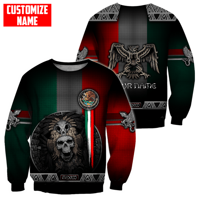 Customized Name Aztec Mexican 3D All Over Printed Unisex Shirts