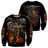 Fire Biker Skull Hoodie For Men And Women TNA13032108