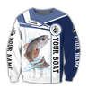 Custom name Redfish fishing Catch and Release 3D Design print shirts