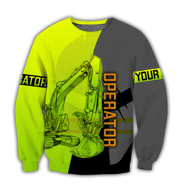 Customize Name Heavy Equipment Operator 3D All Over Printed Unisex Shirts