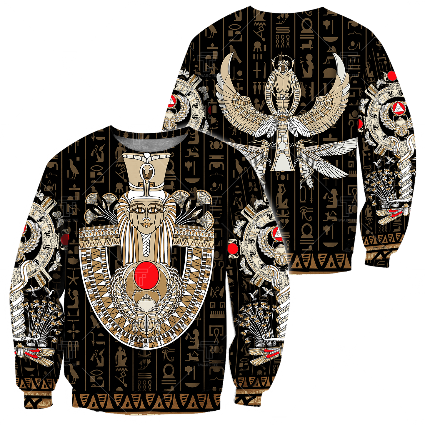 Ancient Egypt ver1 Painting Pattern 3D Tattoo Printed Shirts