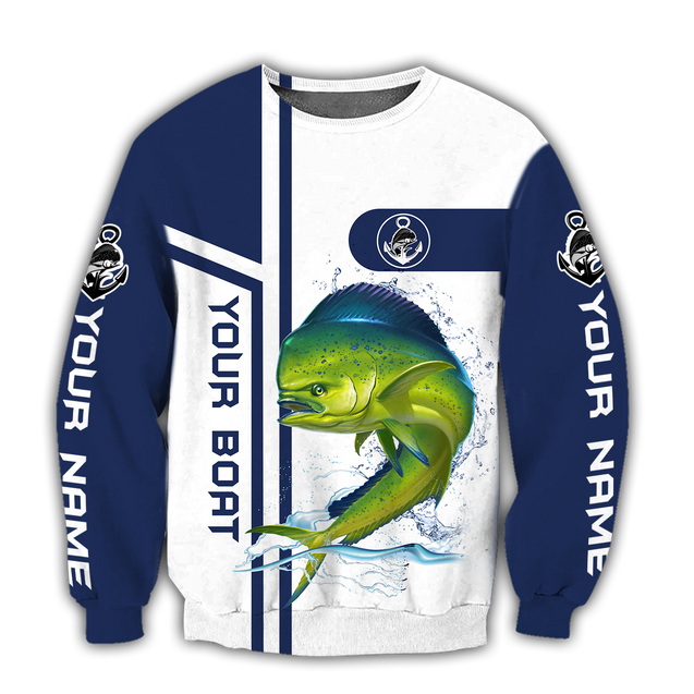 Custom name Mahimahi fishing team Catch and Release 3D Design print shirts