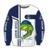 Custom name Mahimahi fishing team Catch and Release 3D Design print shirts