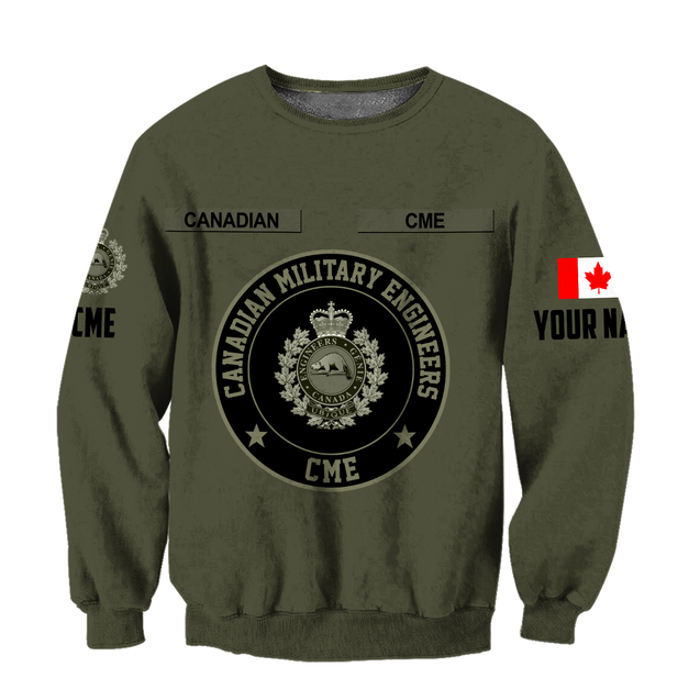 Personalized Name XT Canadian CME Pullover 3D All Over Printed Shirts DA12032103