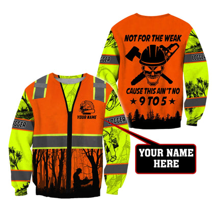 Premium Personalized 3D Printed Logger Safety Not For The Weak MEI