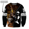 Personalized Name Bull Riding 3D All Over Printed Unisex Shirts Black Leather Texture