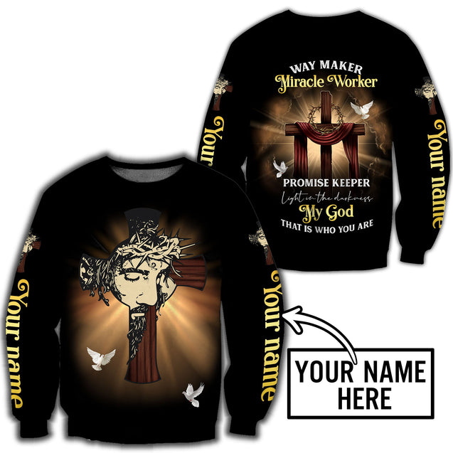 Miracle Worker - Jesus Custom Name 3D All Over Printed Unisex Shirts