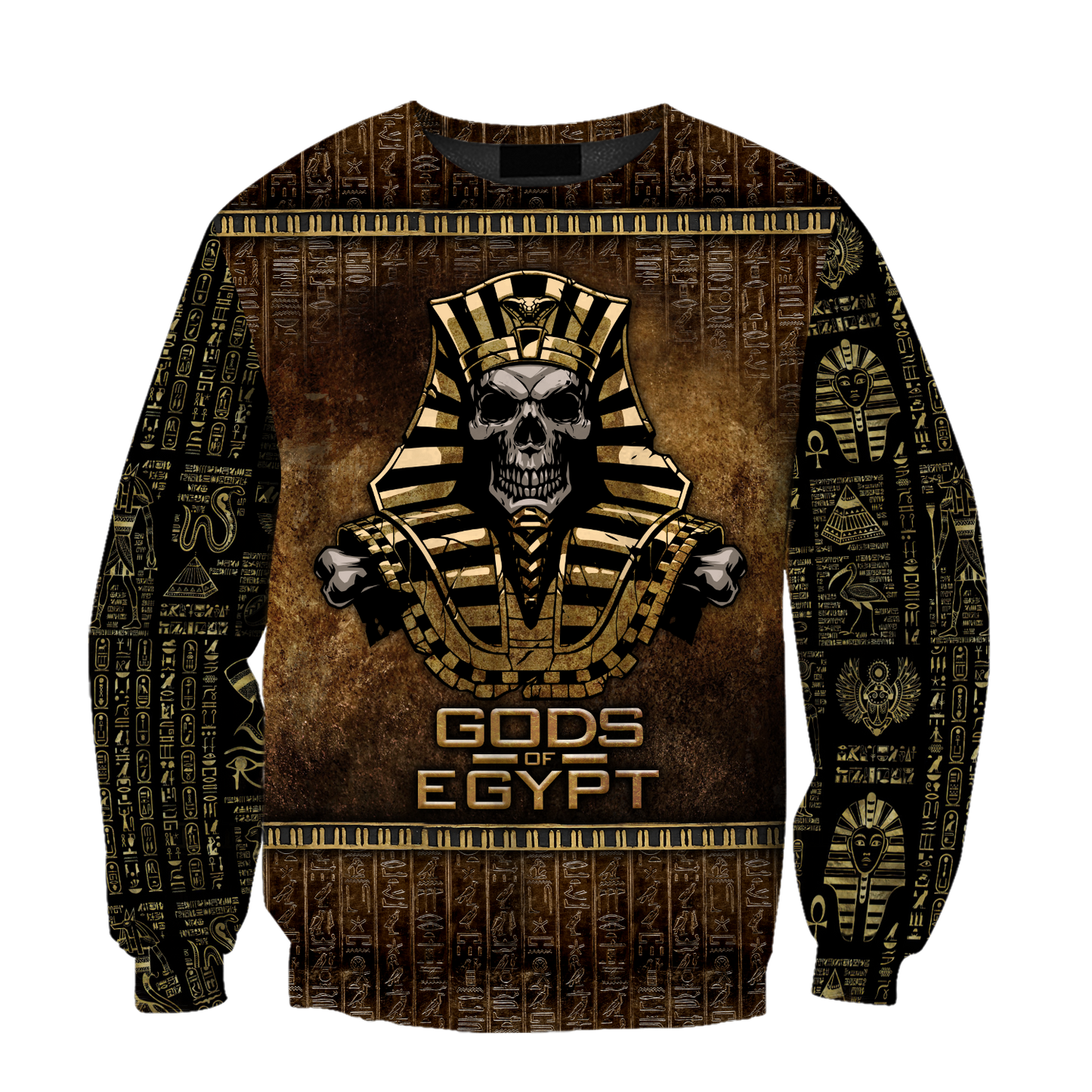 Pharaoh Skull Ancient Egypt 3D Shirts for men and women
