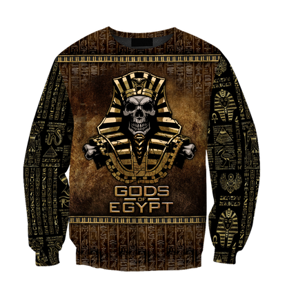 Pharaoh Skull Ancient Egypt 3D Shirts for men and women
