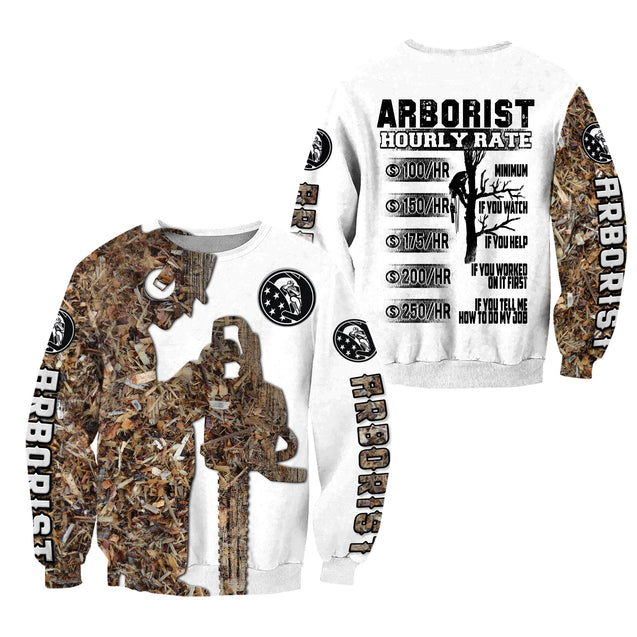 Arborist 3d hoodie shirt for men and women AM16042105