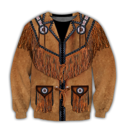 Native Cowboy Jacket No21 Cosplay 3D Over Printed Unisex Deluxe Hoodie ML