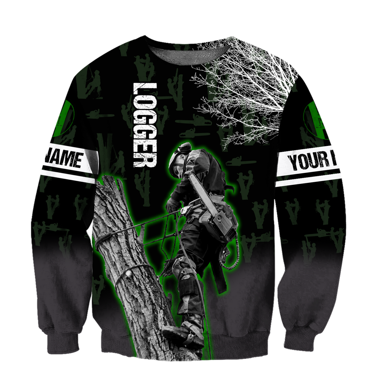 Premium Personalized 3D Printed Logger Shirts MEI