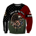 Home Of The Free US Veteran 3D All Over Printed Hoodie HHT26052101