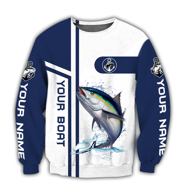 Custom name Tuna fishing team Catch and Release 3D Design print shirts