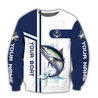 Custom name Tuna fishing team Catch and Release 3D Design print shirts