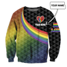 Customize Name LGBT Pride Hoodie For Men And Women DD08052105