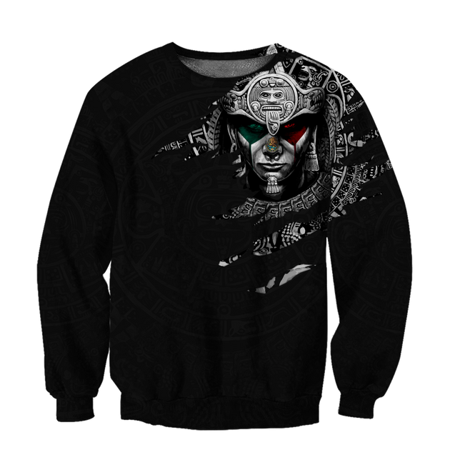 Aztec Warrior 3D All Over Printed Hoodie