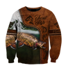 Trout Fishing water camo Cosplay leather 3D print shirts