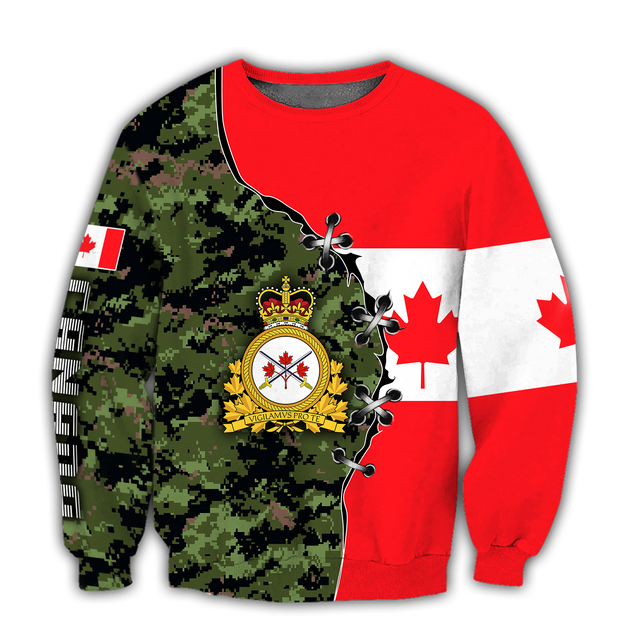 Canadian Army Pullover 3D All Over Printed Shirts NTN11032106