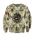 Personalized Mexican Army 3D All Over Printed Hoodies