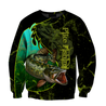 Northern Pike fishing underwater Yinyang camo 3d print shirts