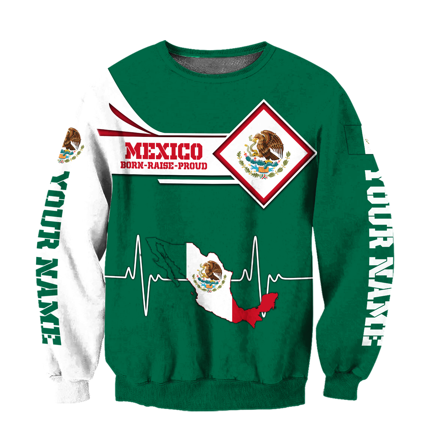 Personalized Mexican Pride Unisex Hoodie
