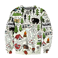 Camping 3D All Over Printed Unisex Shirts Camp Maps