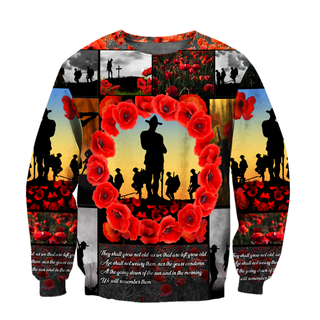 Premium Unisex Hoodie Remember Anzac Day ML